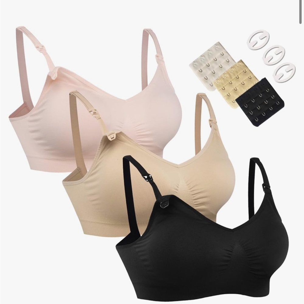 Set of 3 Nursing Bras size Medium